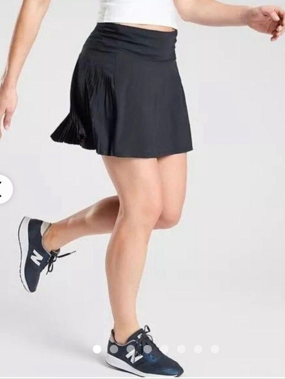 Athleta Backspin Pleated Tennis Skort Black XSmall